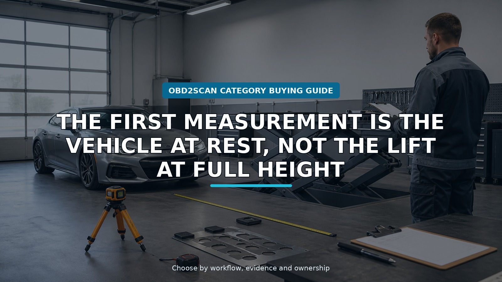 Workshop scene for ultra-low small-platform full-rise scissor lift buying guide