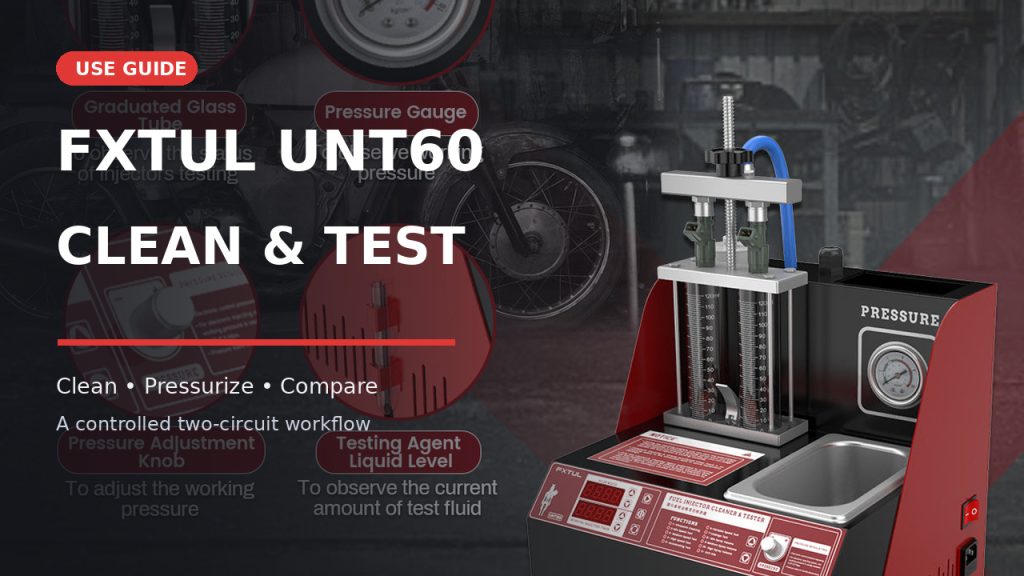 How to Use the FXTUL UNT60 Fuel Injector Cleaner and Tester