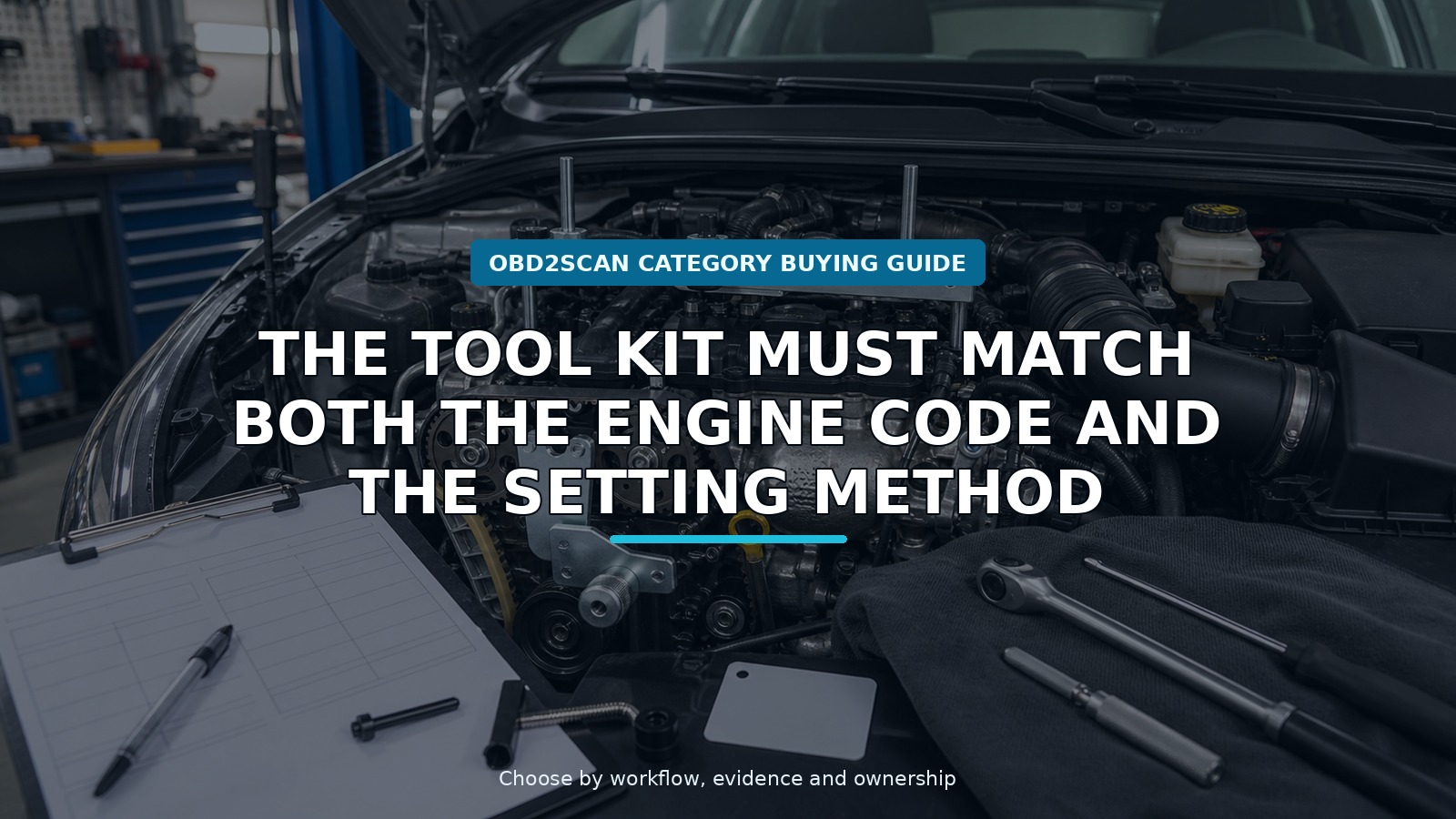 Workshop scene for volkswagen ea211 timing belt tool kit buying guide
