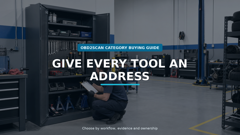 Workshop scene for workshop storage cabinet buying guide