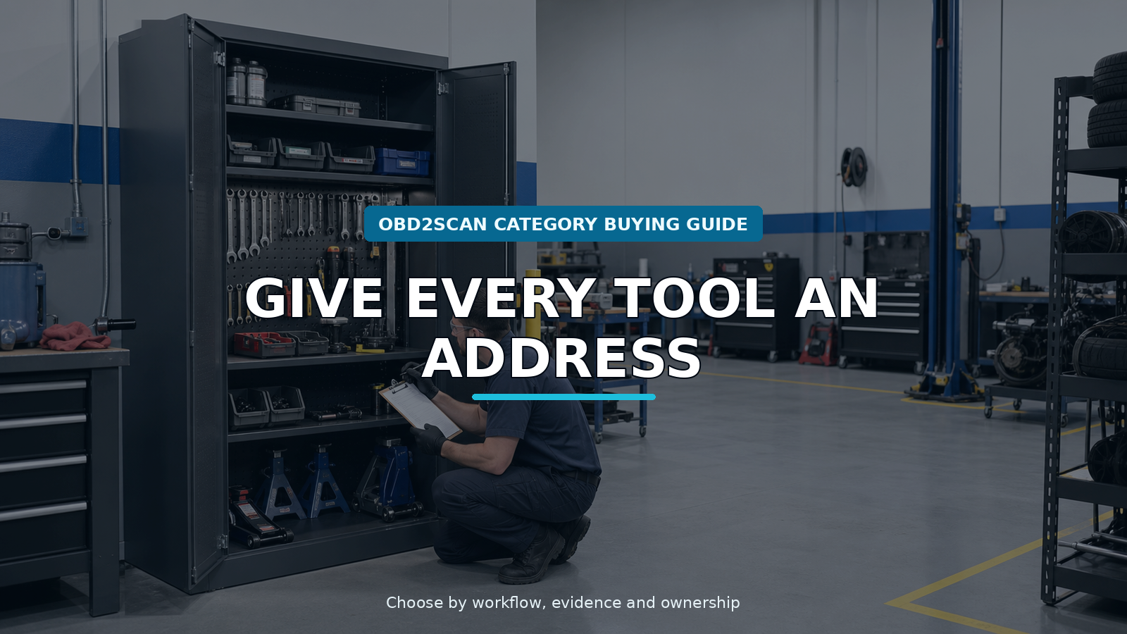 Workshop scene for workshop storage cabinet buying guide