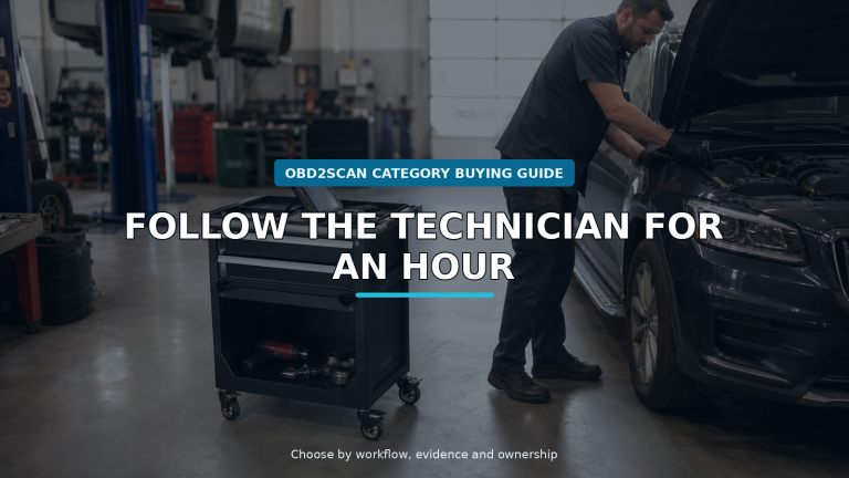Workshop scene for workshop tool cart buying guide
