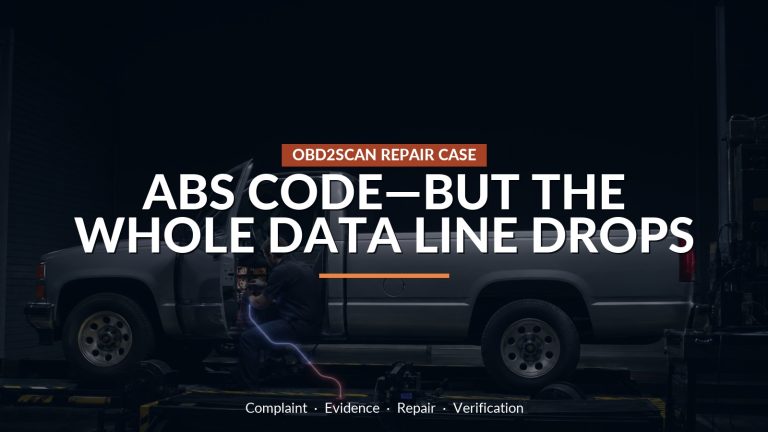 Abs Code—But The Whole Data Line Drops — conceptual repair scene