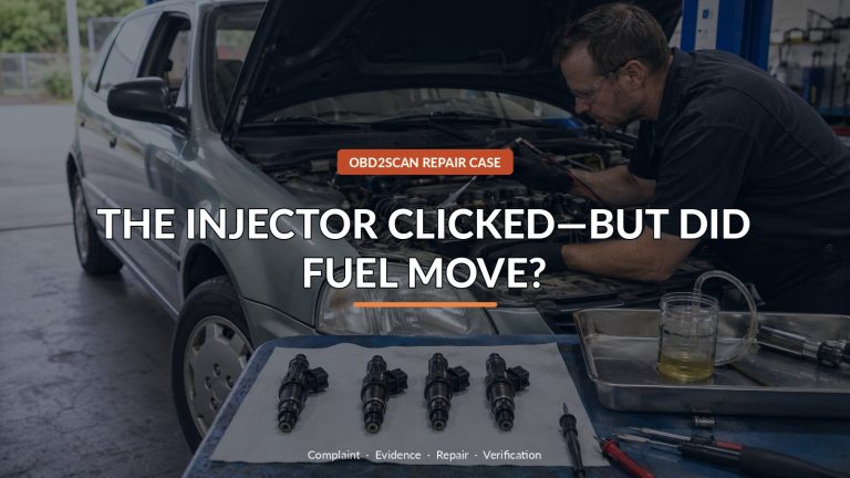 The Injector Clicked—But Did Fuel Move? — conceptual diagnostic scene