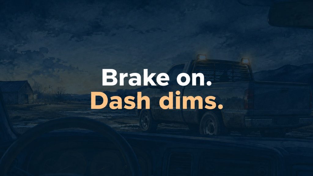 2003 Ford F-250: Pressing the Brake Dimmed the Dash, but the Fault Was Behind the Cab