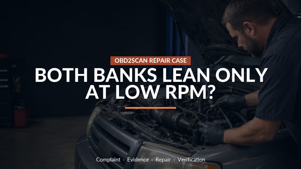 2004 Ford Explorer Ran Rough Below 2,000 RPM: A Cracked Purge-Hose Elbow Drove Both Banks Lean
