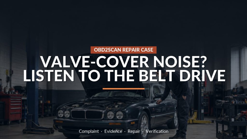 2004 Jaguar XJ Cold-Start Valve-Cover Noise: The Drive Belt Was Throwing Its Voice
