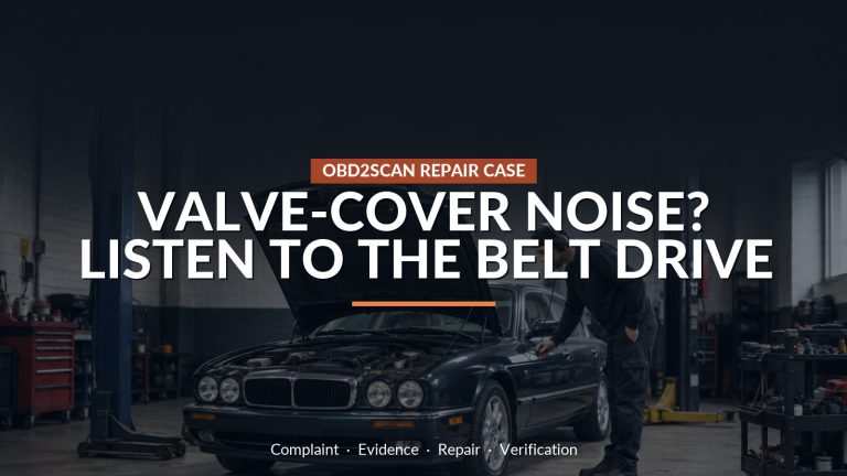 Valve-Cover Noise? Listen To The Belt Drive — conceptual repair scene