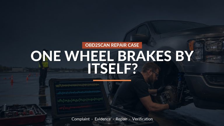 One Wheel Brakes By Itself? — conceptual repair scene