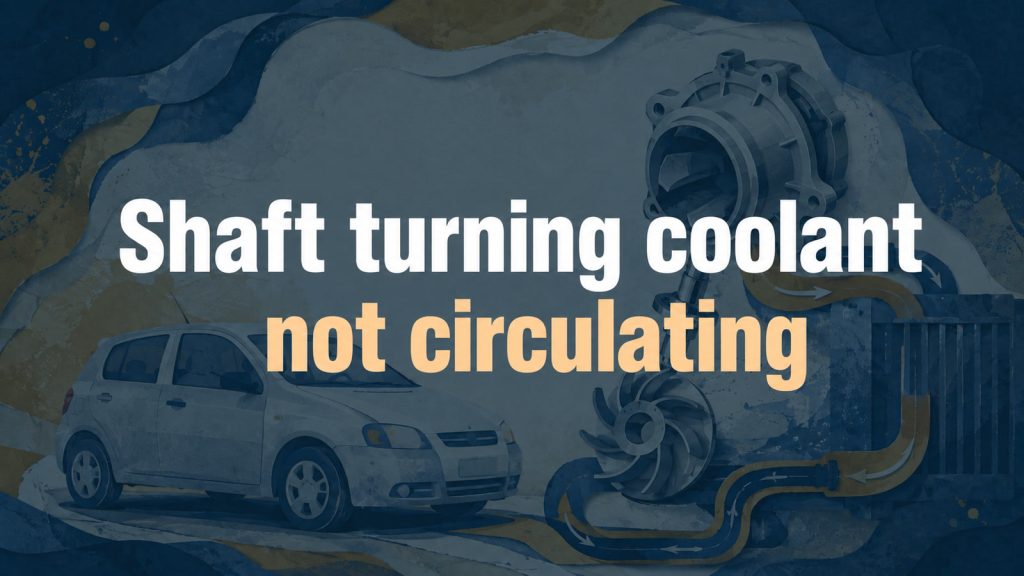 2007 Chevy Aveo Overheats Around Town: A Turning Pump Shaft Did Not Mean Coolant Flow