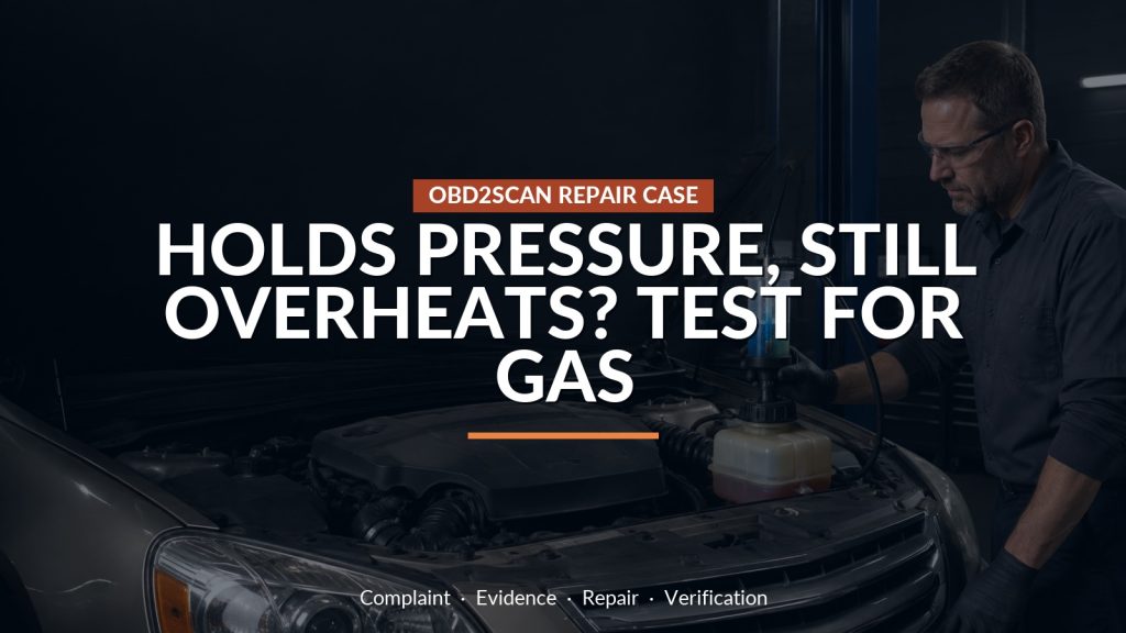 2007 Buick Lucerne Kept Overheating With No External Leak: Combustion Gas Exposed the Head Gasket