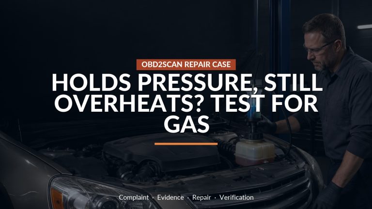 Holds Pressure, Still Overheats? Test For Gas — conceptual repair scene