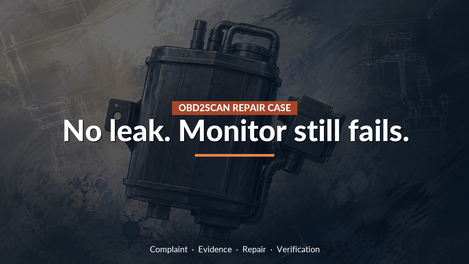 Conceptual editorial illustration: No leak. Monitor still fails.