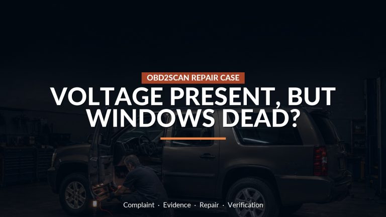 Voltage Present, But Windows Dead? — conceptual repair scene