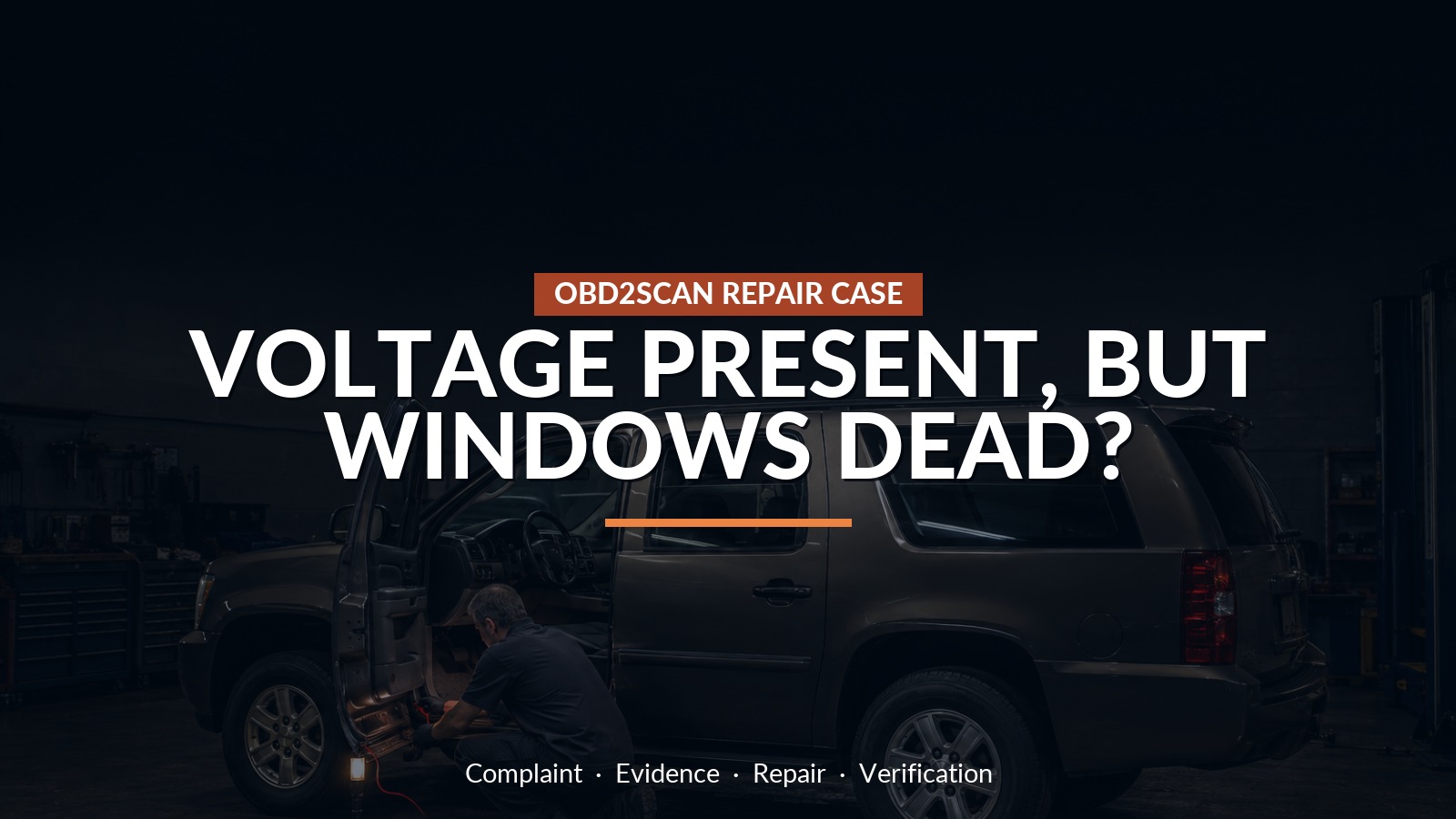 Voltage Present, But Windows Dead? — conceptual repair scene