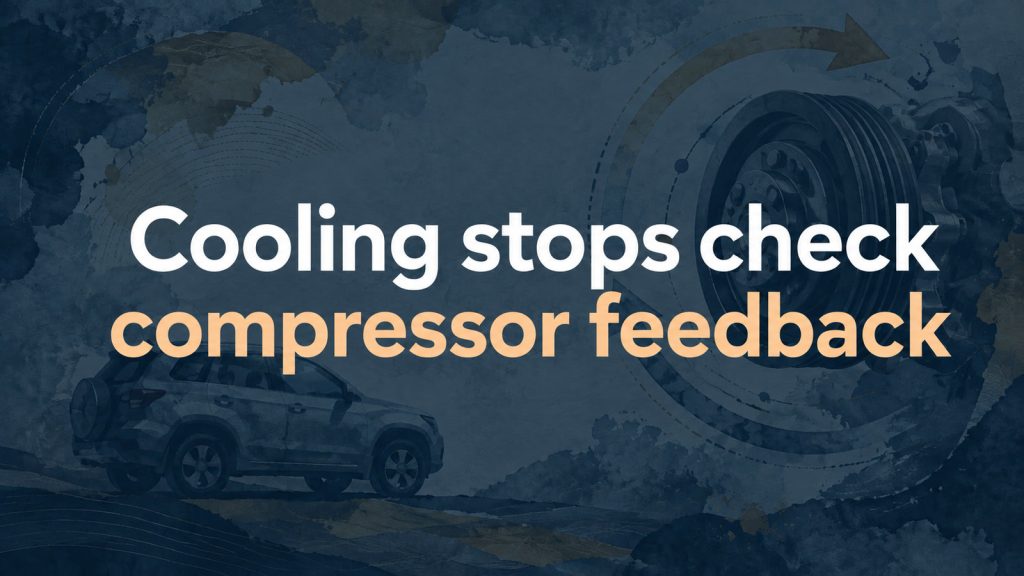 2007 RAV4 A/C Light Flashes and Cooling Stops: Investigate the Compressor Lock Signal