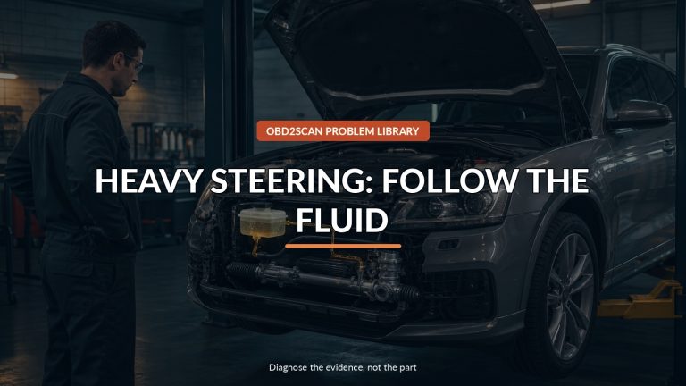 Heavy Steering: Follow The Fluid — conceptual diagnostic scene