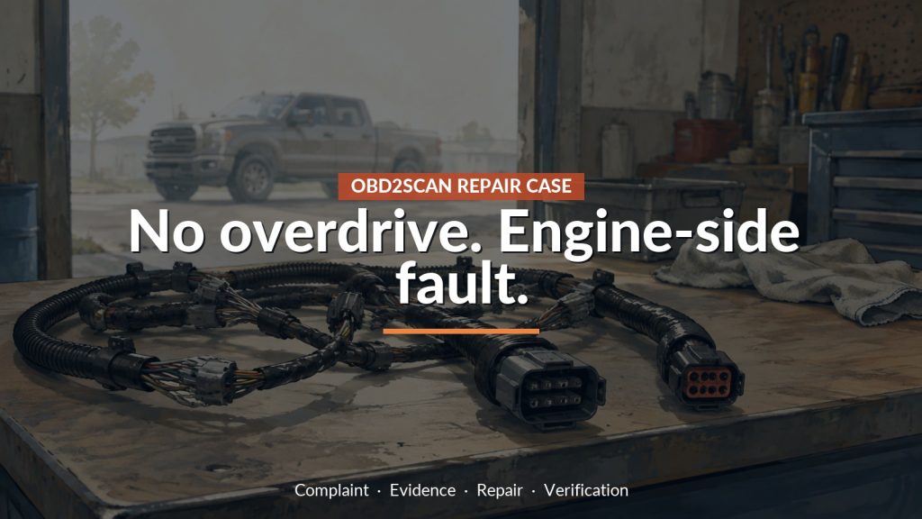 2010 Toyota Tundra Will Not Shift Into Overdrive: P032D Pointed Back to the Engine