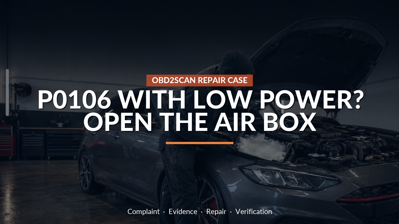 P0106 With Low Power? Open The Air Box — conceptual repair scene
