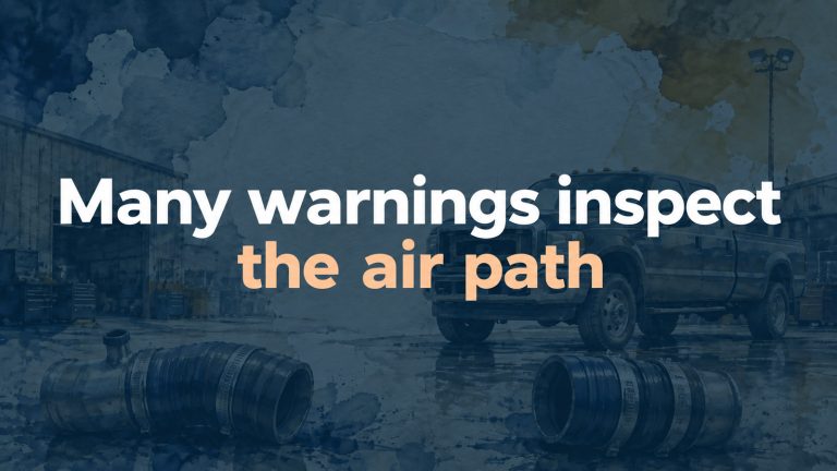 Conceptual editorial illustration: Many warnings inspect / the air path
