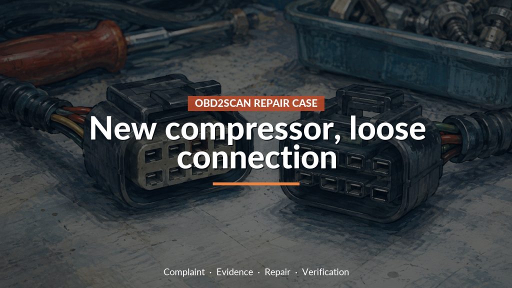 2013 Lexus RX350 B1422 After Compressor Replacement: A Terminal Had Backed Out