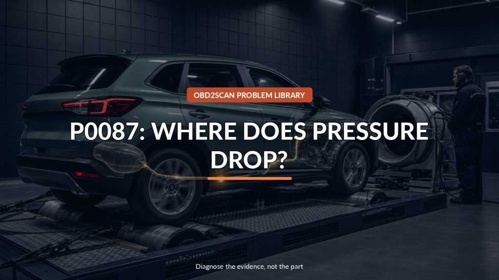 Kia P0087 or Hesitation Under Acceleration? Compare Fuel Pressure at Two Points