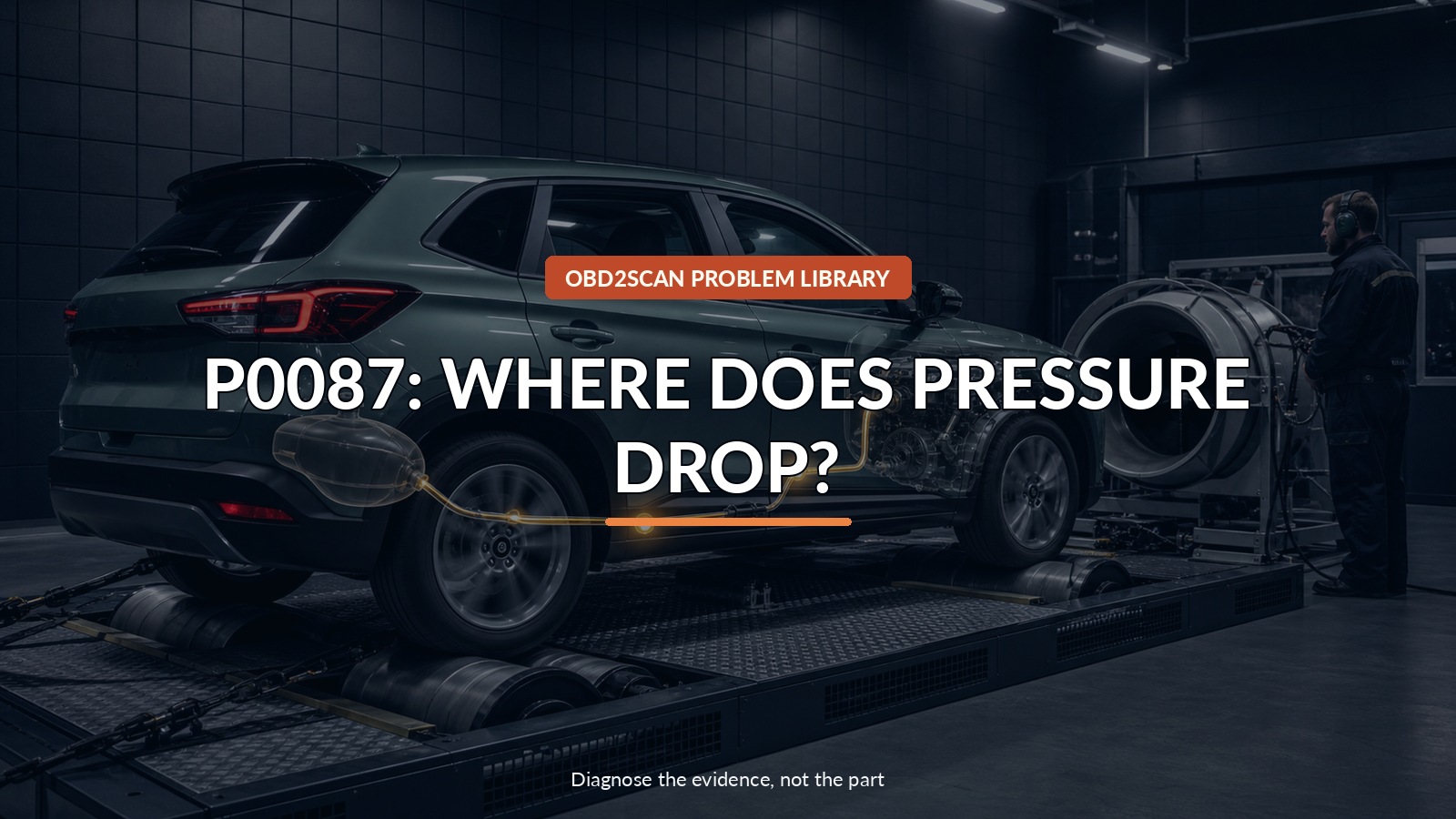 P0087: Where Does Pressure Drop? — conceptual diagnostic scene