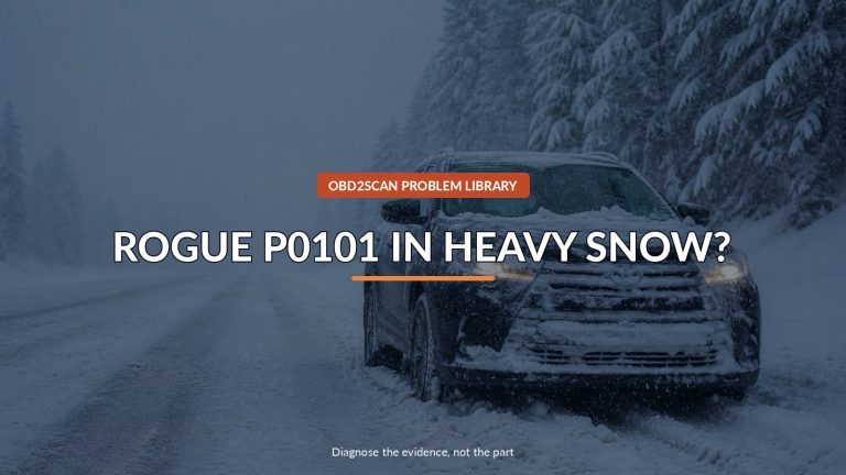 Rogue P0101 In Heavy Snow? — conceptual diagnostic scene