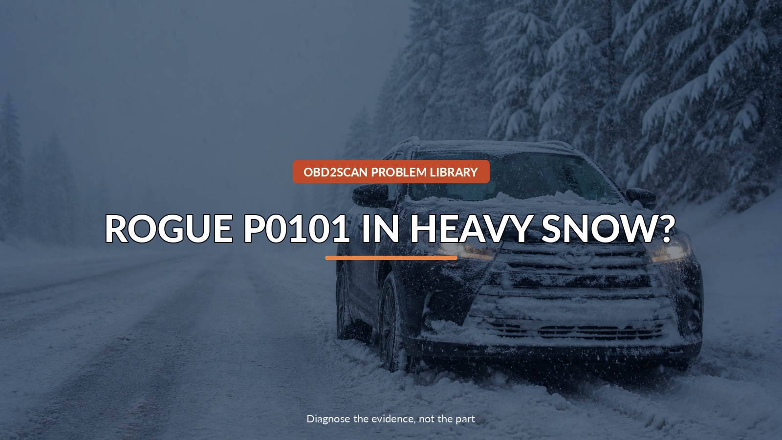 Rogue P0101 In Heavy Snow? — conceptual diagnostic scene