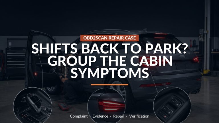 Shifts Back To Park? Group The Cabin Symptoms — conceptual repair scene
