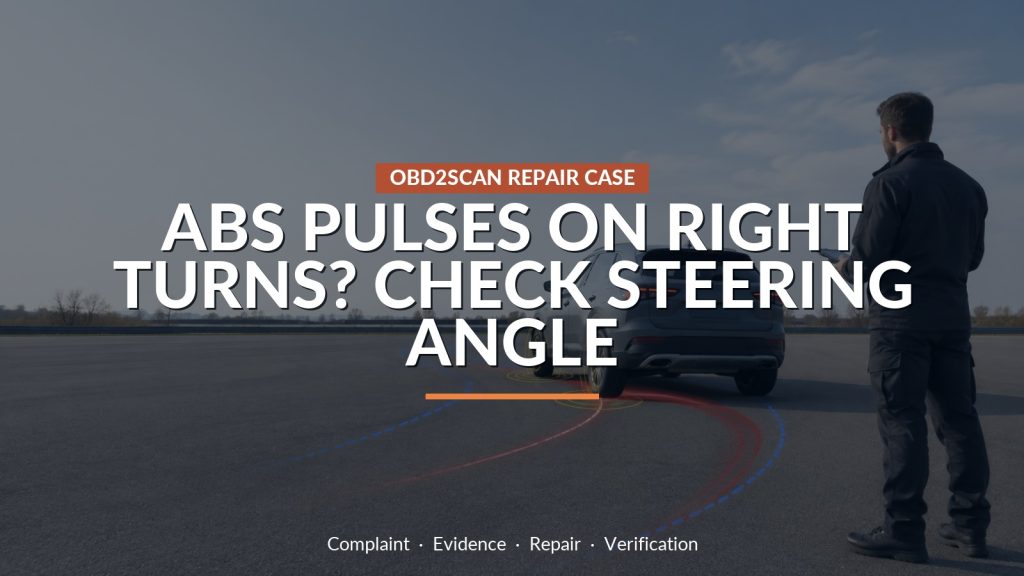 2014 Chevy Captiva ABS Activated on Slow Right Turns: Calibration Exposed the Steering Sensor