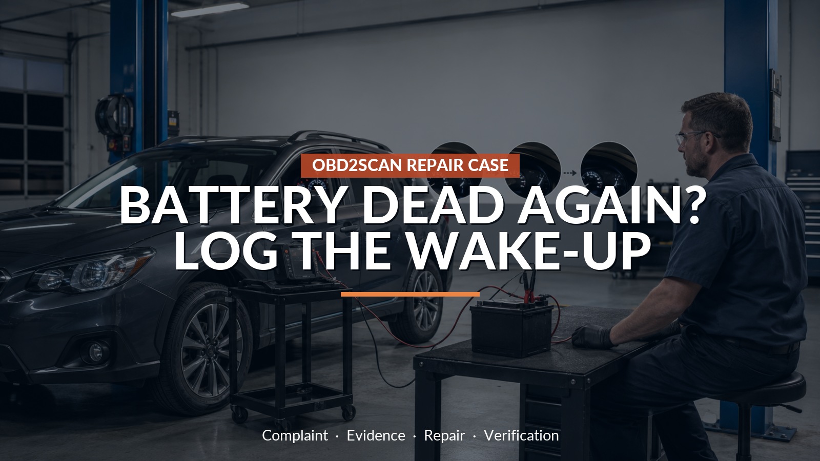 Battery Dead Again? Log The Wake-Up — conceptual repair scene