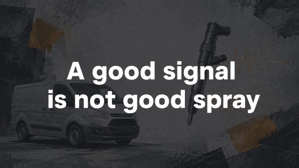 2014 Transit Custom Runs Rough With Normal-Looking Injector Data: Electrical Activation Is Not Fuel Delivery