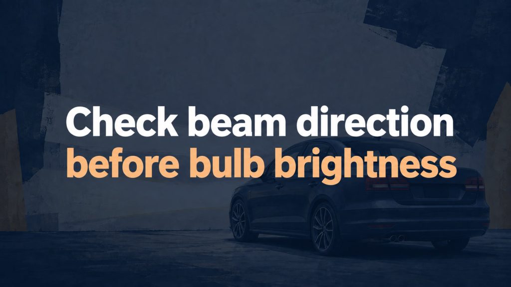 2015 VW Jetta Headlights Seem Dim: Check Beam Direction Before Buying Brighter Bulbs