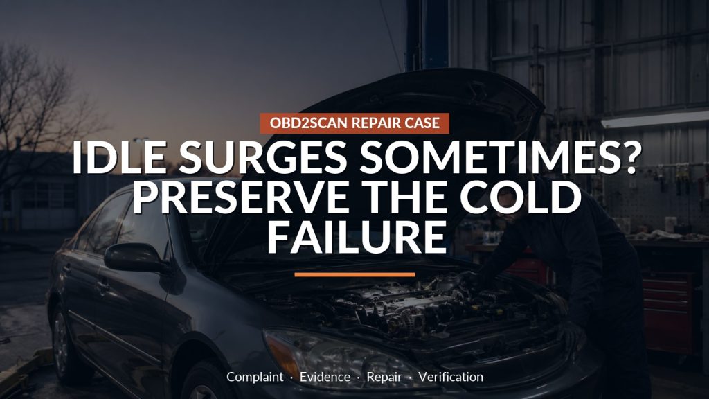2016 VW Passat Idle Surged Intermittently: A Sticking VVT Adjuster Needed a Cold Recheck