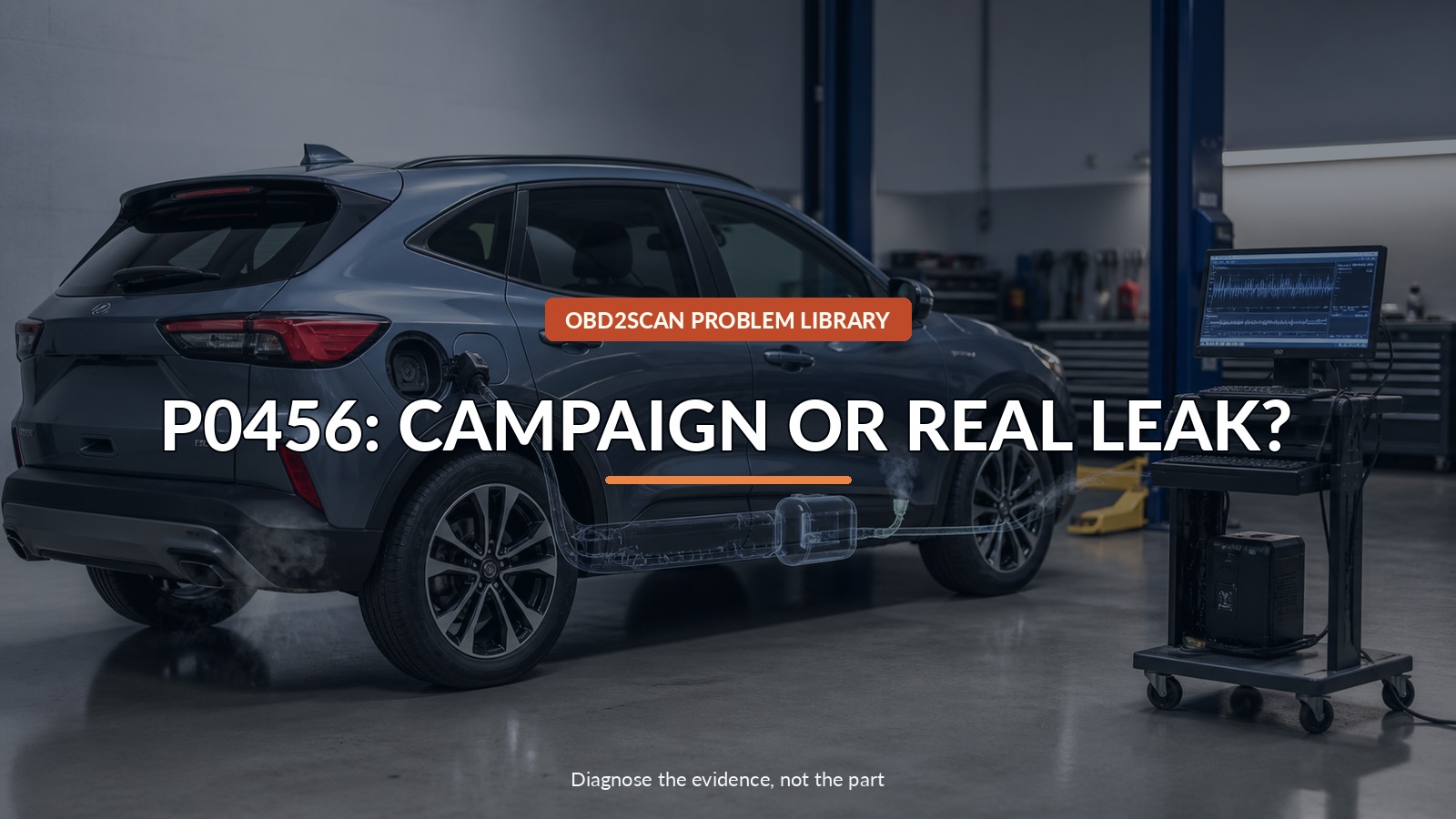 P0456: Campaign Or Real Leak? — conceptual diagnostic scene