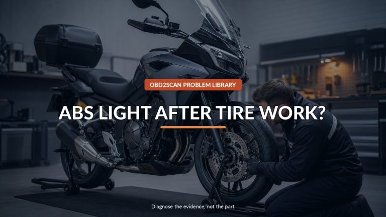 Abs Light After Tire Work? — conceptual diagnostic scene