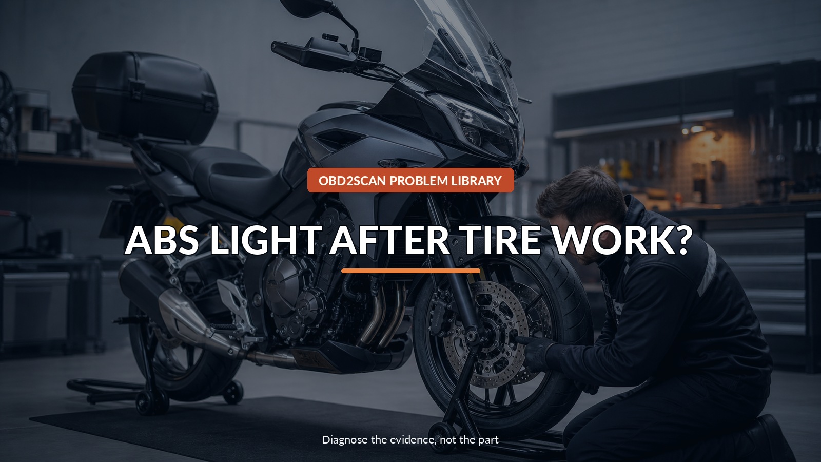 Abs Light After Tire Work? — conceptual diagnostic scene