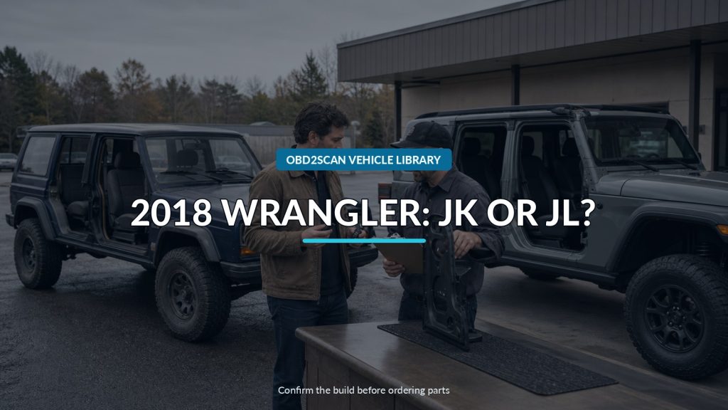 2018 Jeep Wrangler JK or JL? Confirm It Before You Buy Parts