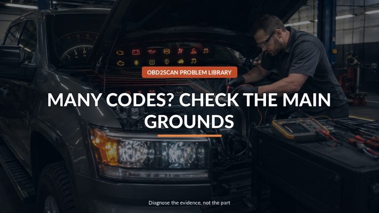 Many Codes? Check The Main Grounds — conceptual diagnostic scene