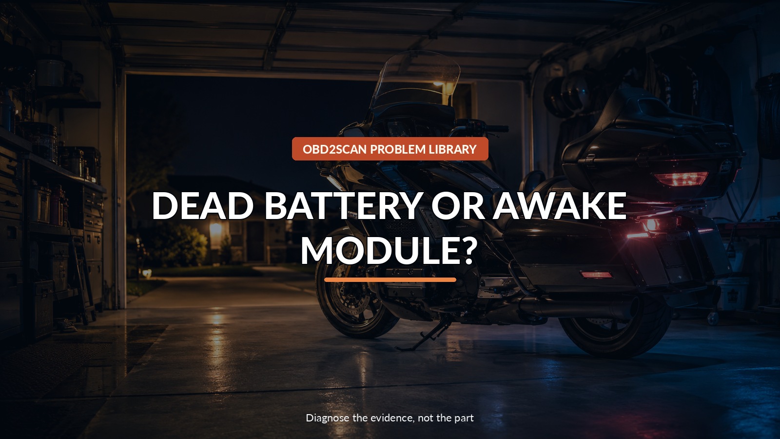 Dead Battery Or Awake Module? — conceptual diagnostic scene