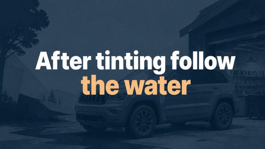 2020 Grand Cherokee Would Not Start After Tinting: Follow the Water, Not the Mirror