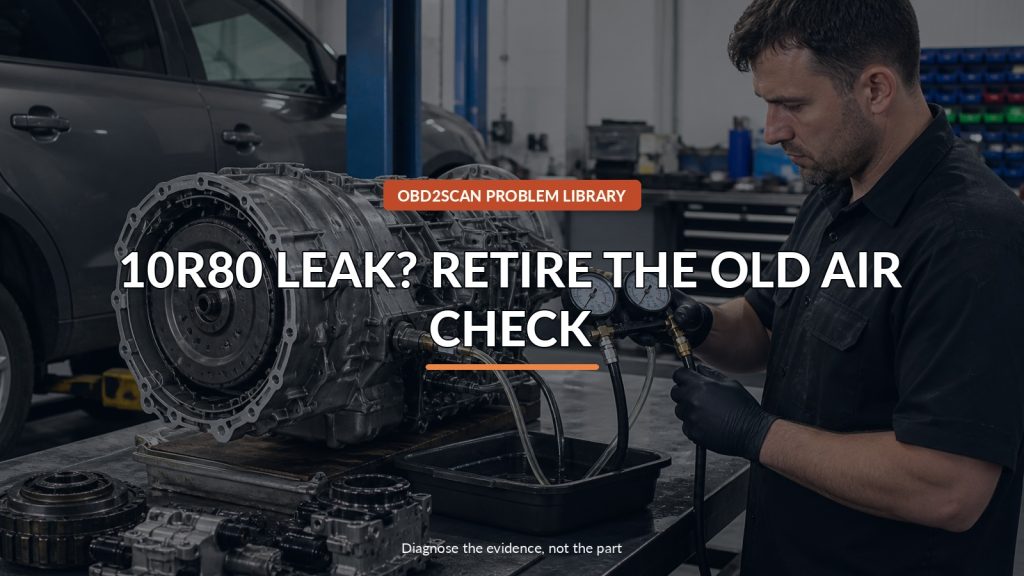 Ford 10R80 Clutch Leak Suspected? Do Not Use the Old Air Check