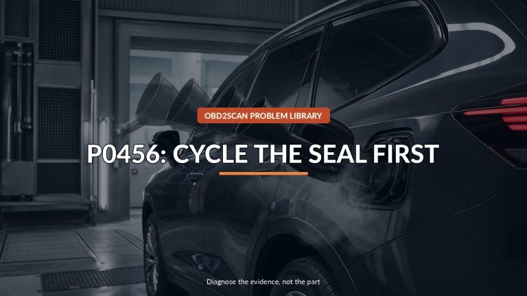 P0456: Cycle The Seal First — conceptual diagnostic scene