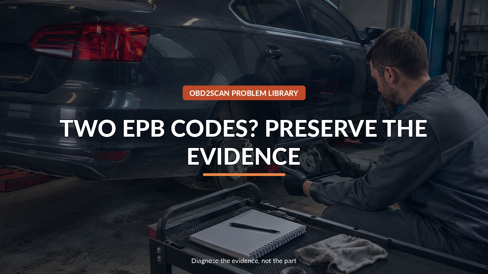 Two Epb Codes? Preserve The Evidence — conceptual diagnostic scene