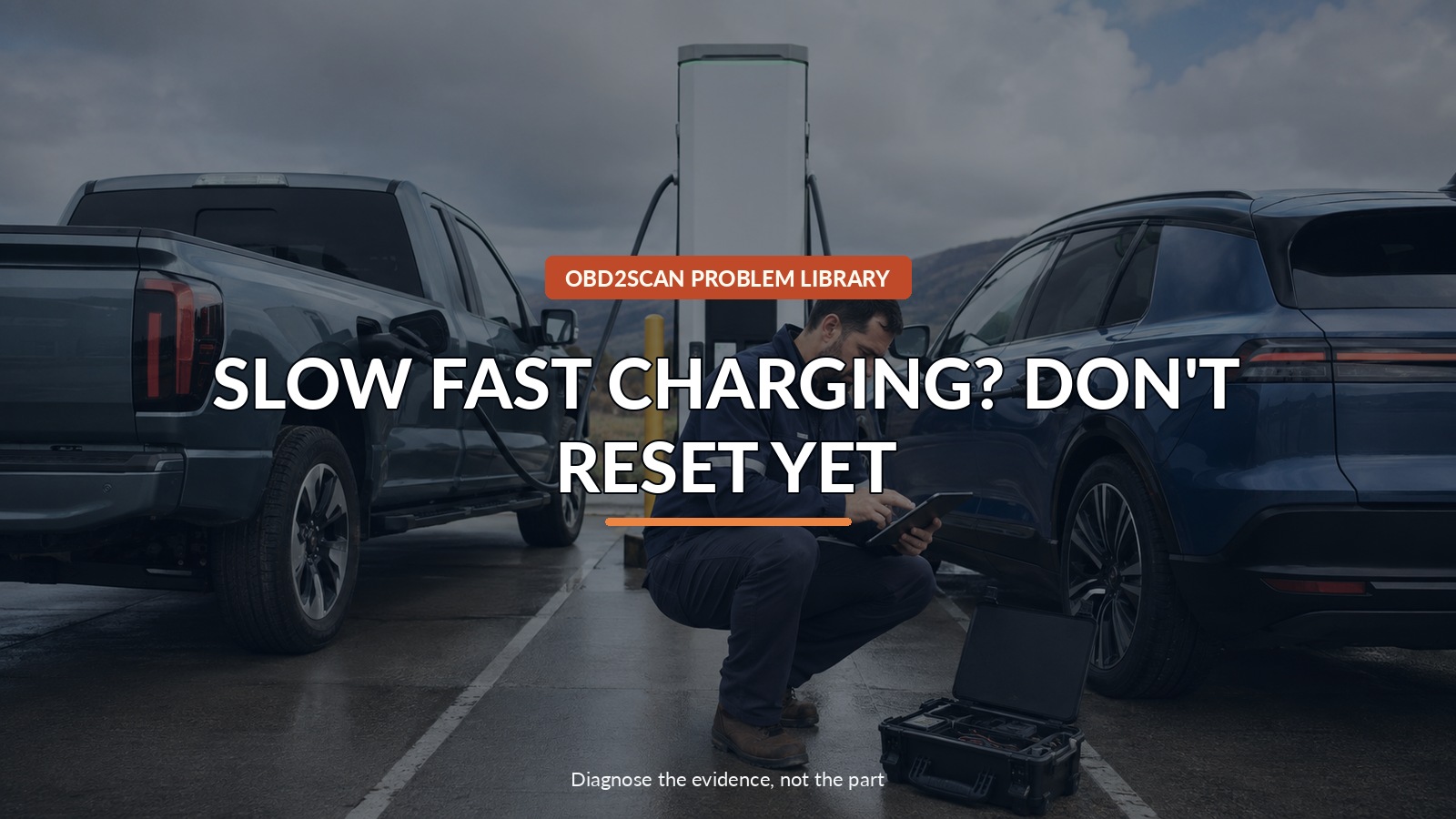 Slow Fast Charging? Don'T Reset Yet — conceptual diagnostic scene