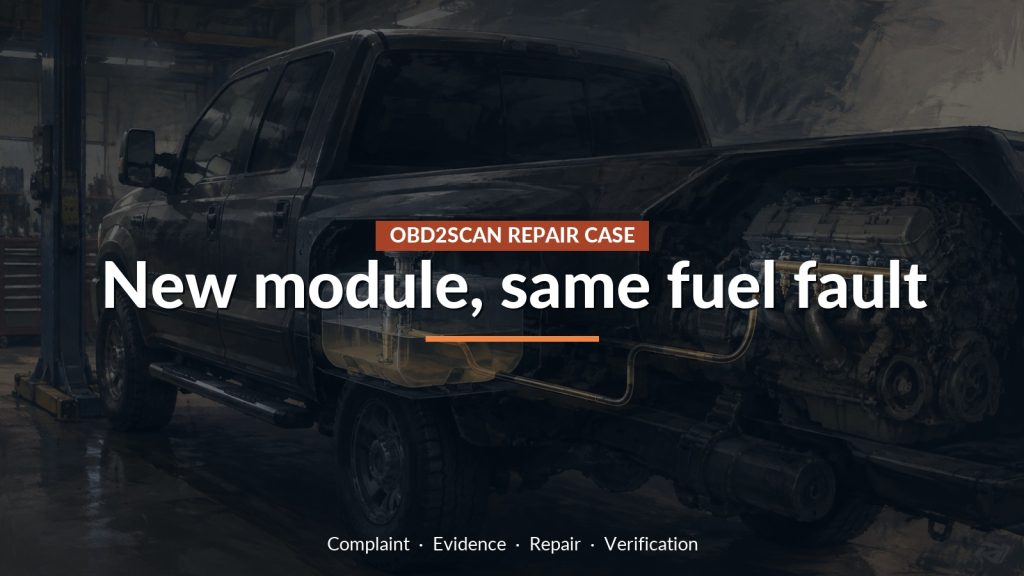 2022 GMC Sierra P129F After a New Module: Test the Fuel Supply Before Buying Again