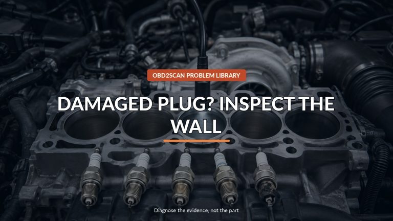 Damaged Plug? Inspect The Wall — conceptual diagnostic scene
