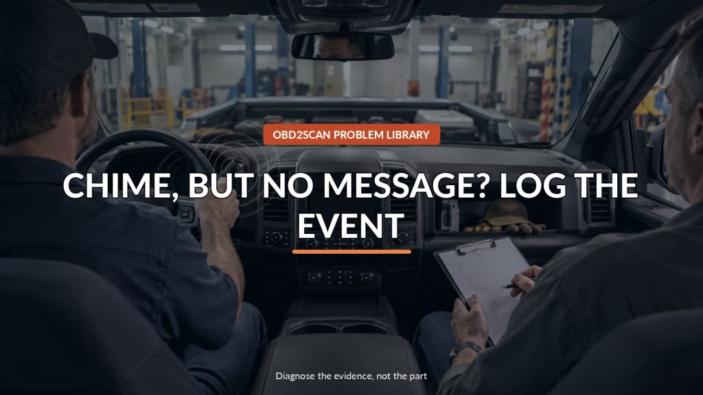 Colorado or Canyon Chimes With No Message? Build an Event Log Before Replacing Parts