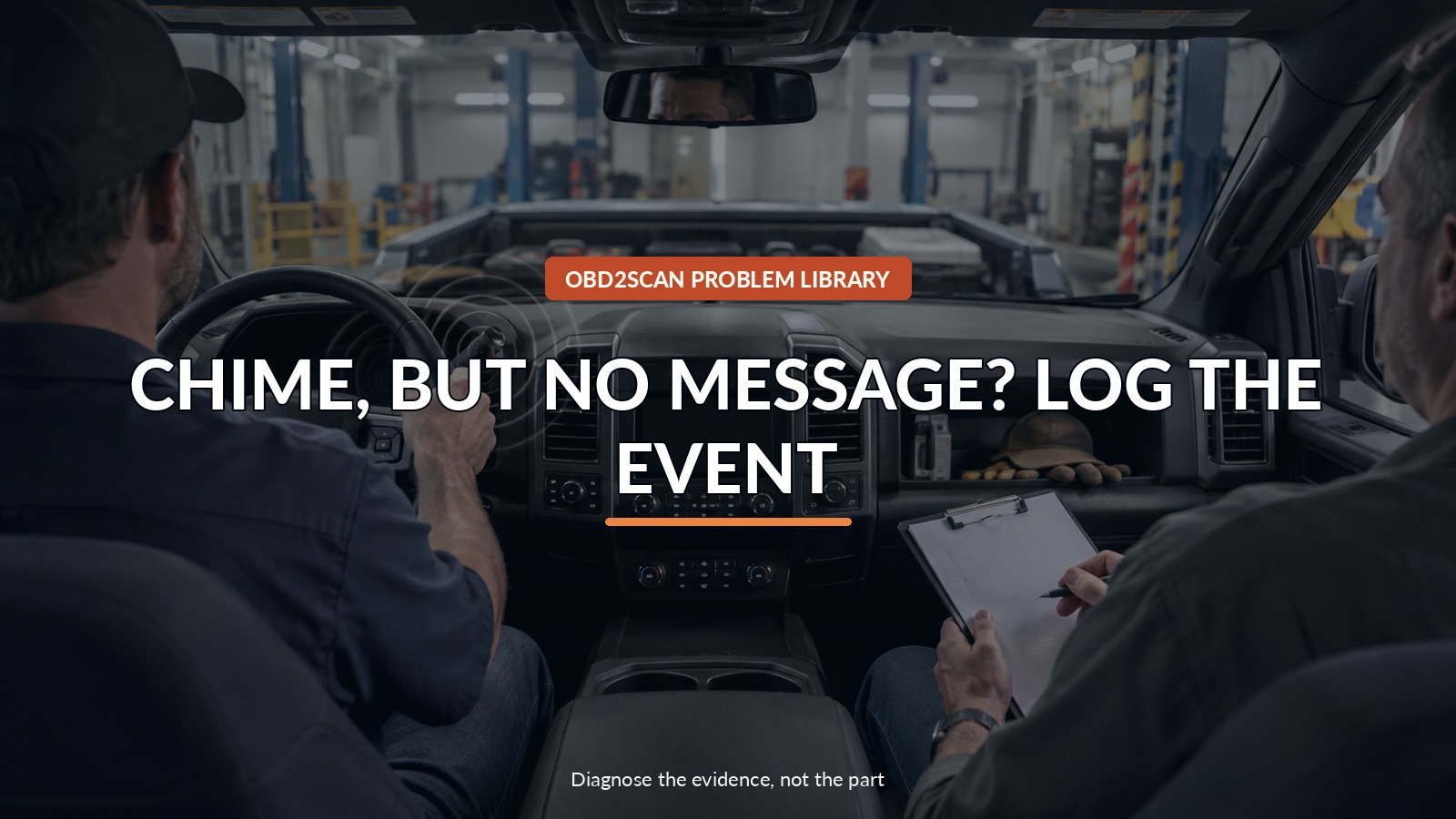 Chime, But No Message? Log The Event — conceptual diagnostic scene